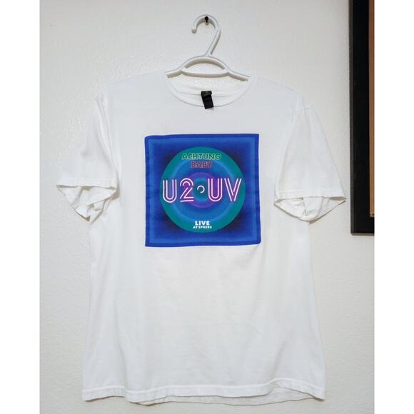 U2 - UV Achtung Baby Live at the Sphere Las Vegas '23 Tour Tee Shirt White SZ M - Picture 1 of 6
